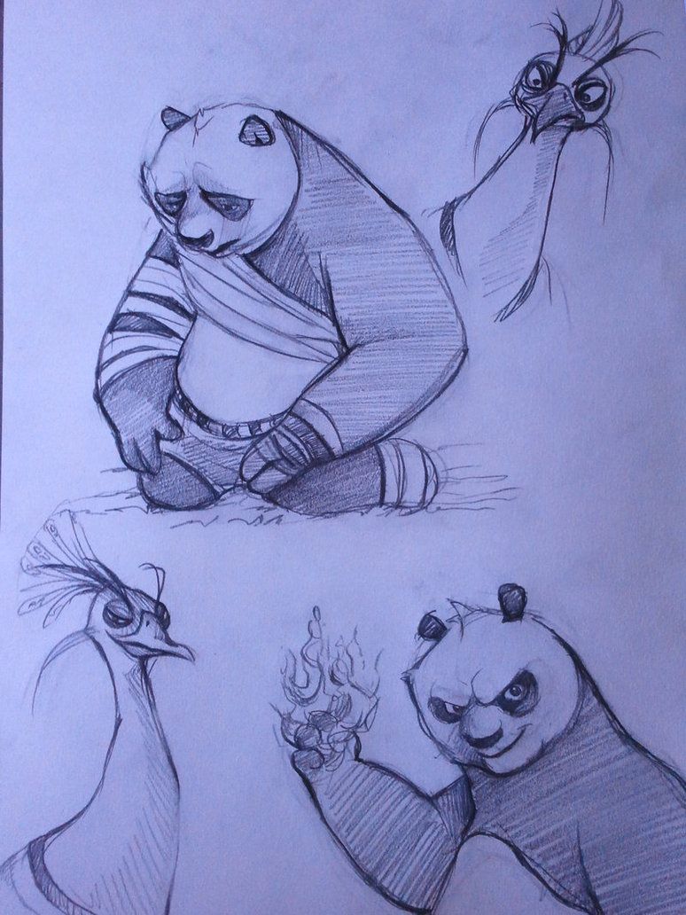 774x1032 kung fu panda sketches - Kung Fu Panda 2 Drawing