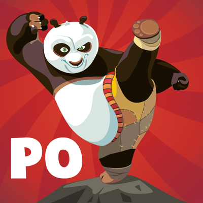 400x400 how to draw po from kung fu panda and with easy steps drawing - Kung Fu Panda Drawing