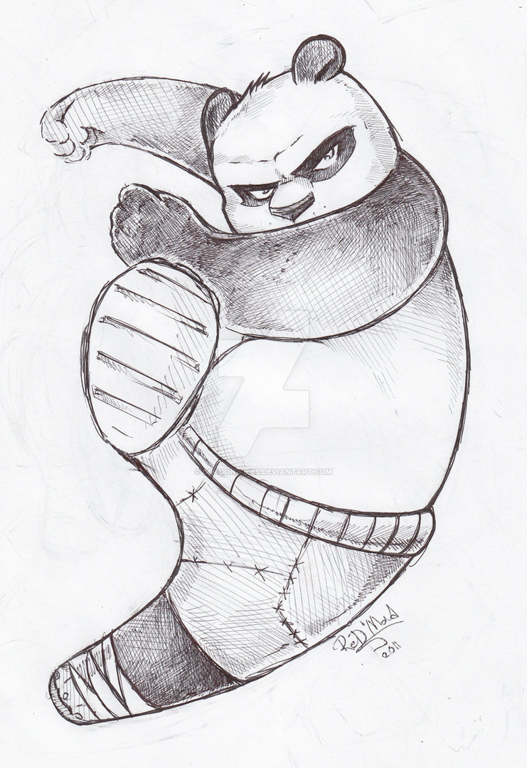741x1079 kung fu panda - Kung Fu Panda Drawing