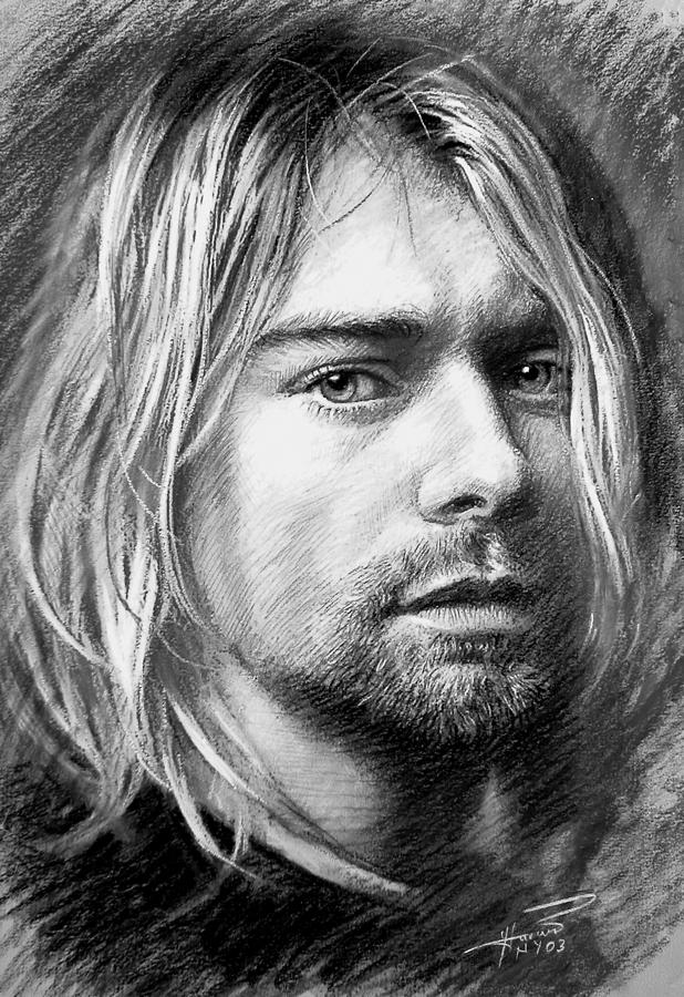 618x900 Kurt Cobain Drawing - Kurt Cobain Drawings
