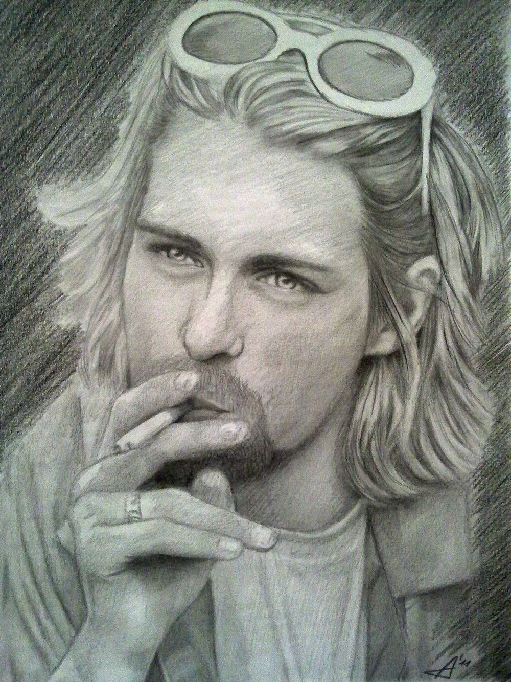 1000x1334 Kurt Cobain Drawing Art Drawings, Sketches, Art - Kurt Cobain Drawings