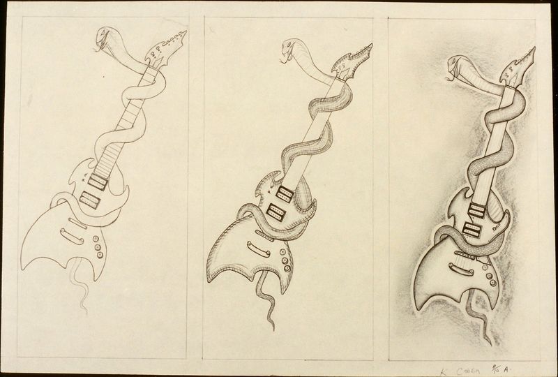 800x540 live nirvana guide to kurt cobain's art drawings - Kurt Cobain Drawings