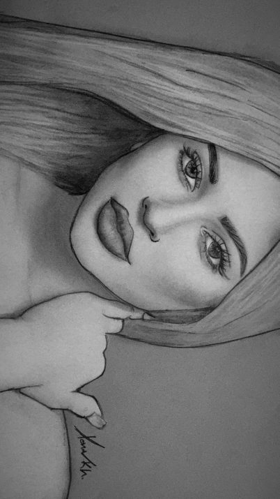 Kylie Jenner Drawing At PaintingValley.com | Explore Collection Of ...