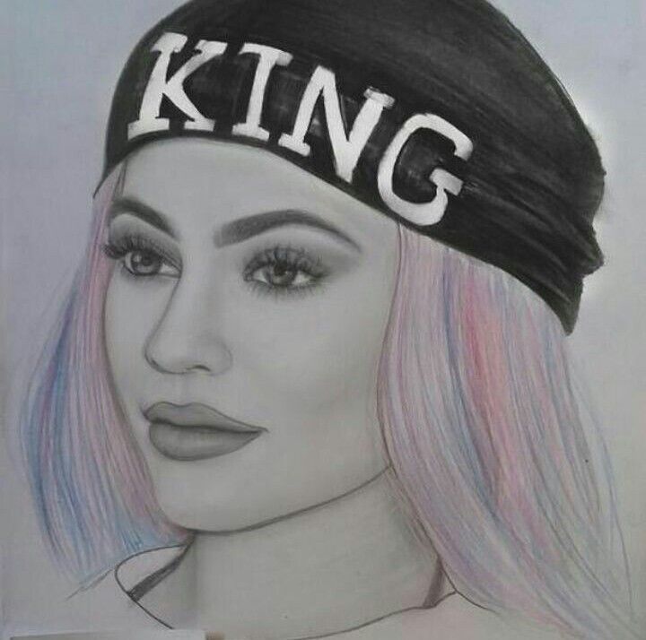 720x714 kylie jenner drawing pic drawing skill - Kylie Jenner Drawing