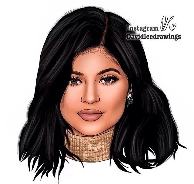 640x608 d o p e a r t in kylie jenner drawing - Kylie Jenner Drawing