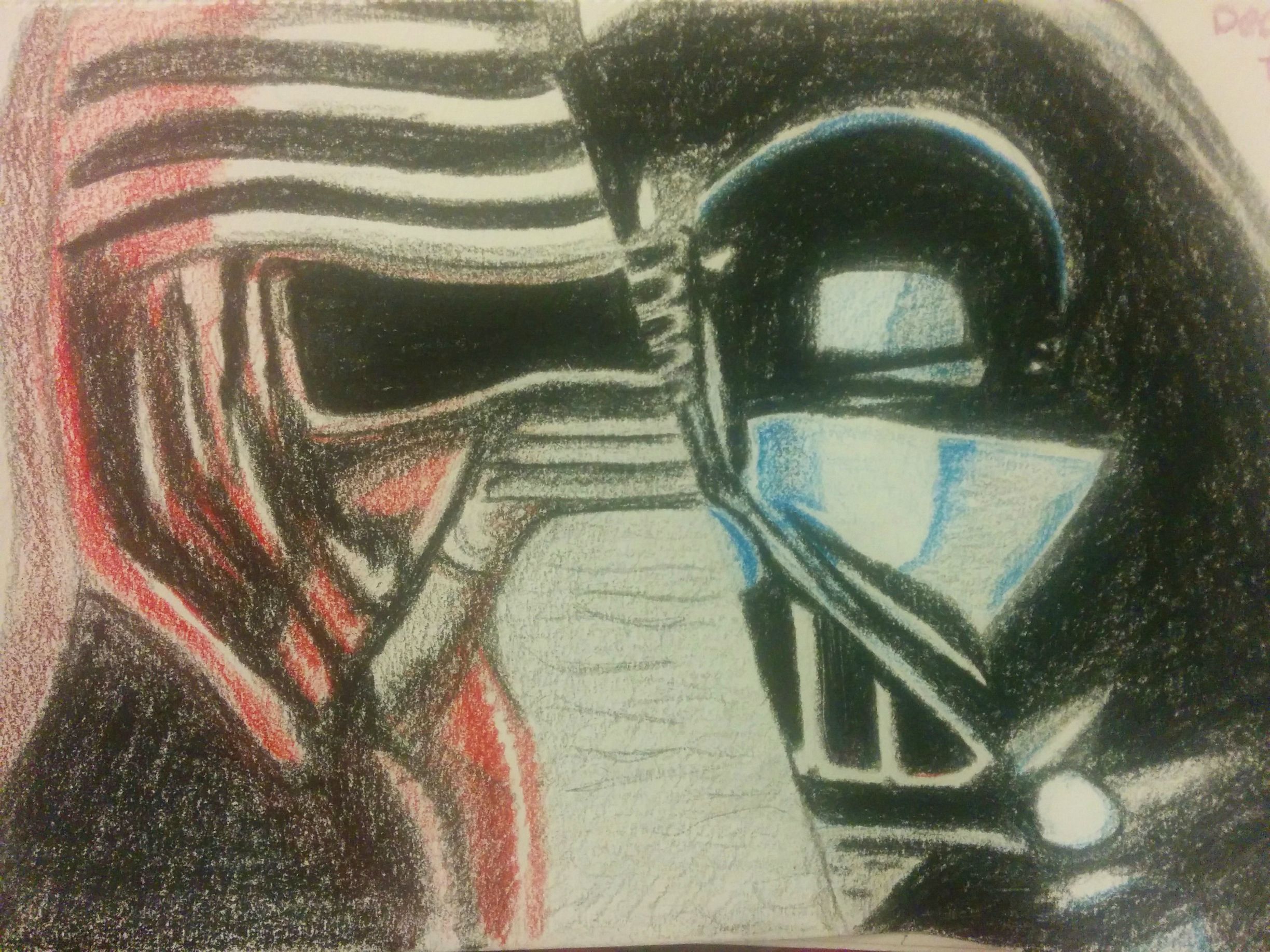 2448x1836 i wanted to practice drawing so decided to draw kylo ren and darth - Kylo Ren Drawing