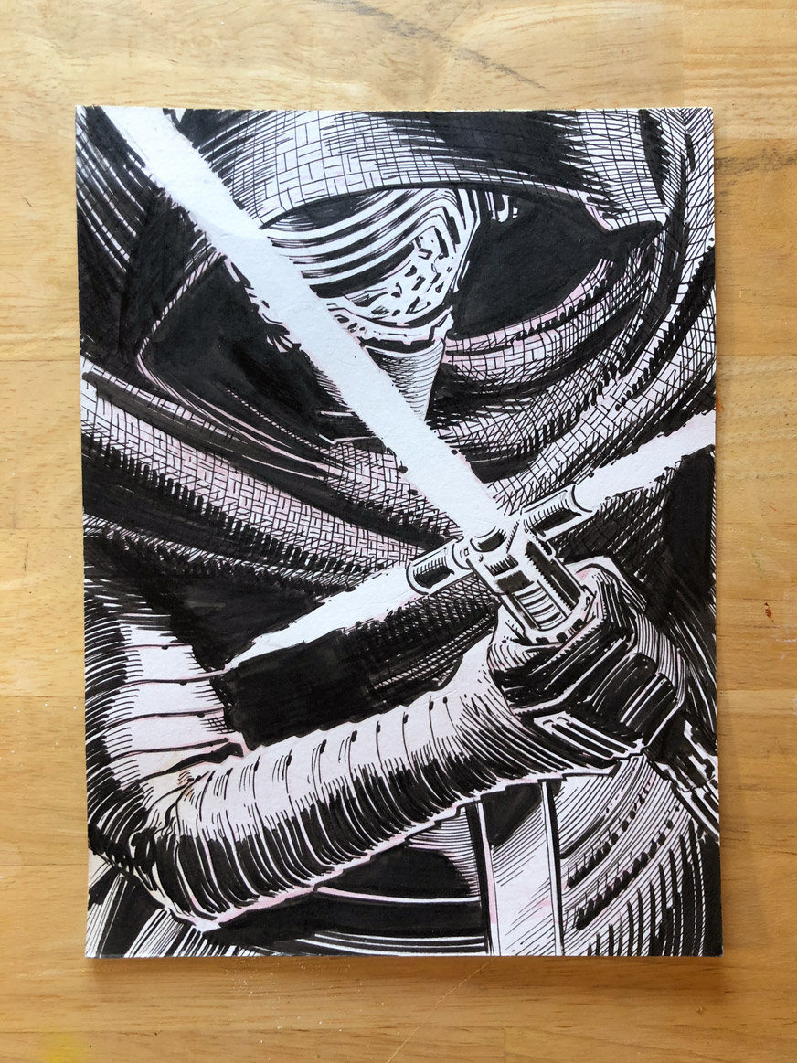 872x1163 kylo ren ink drawing material vessels - Kylo Ren Drawing