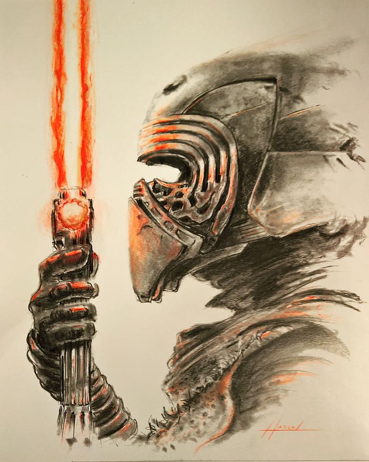 720x900 kylo ren ready drawing - Kylo Ren Drawing