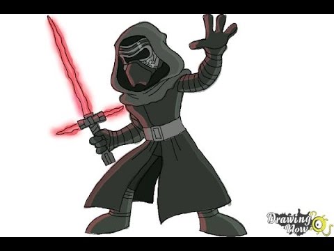 480x360 how to draw kylo ren from star wars vii - Kylo Ren Drawing