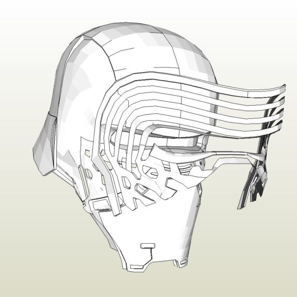 590x590 kylo ren archive - Kylo Ren Helmet Drawing