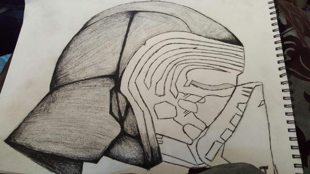 1024x576 kylo ren helmet drawing star wars amino - Kylo Ren Helmet Drawing