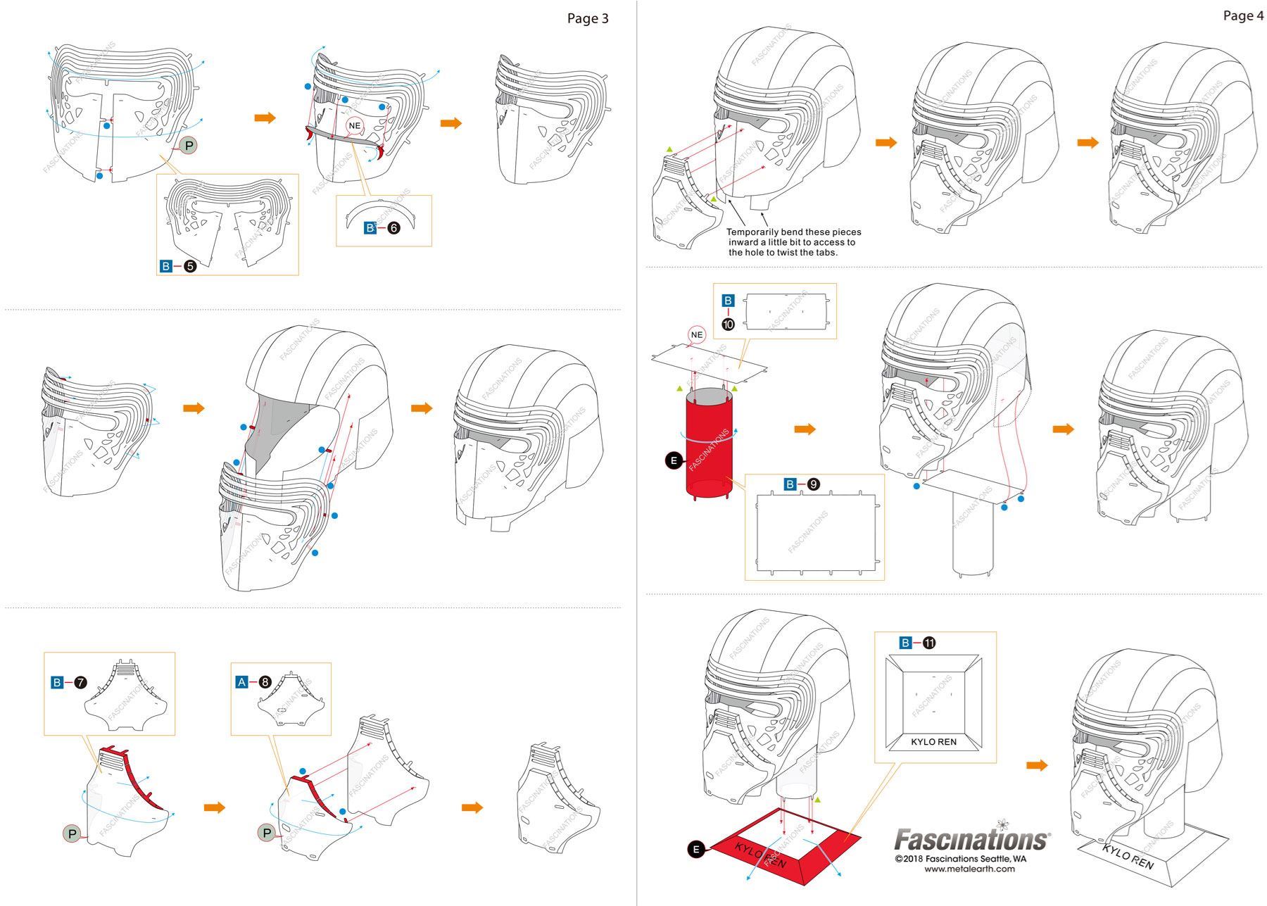 1800x1287 metal earth star wars - Kylo Ren Helmet Drawing