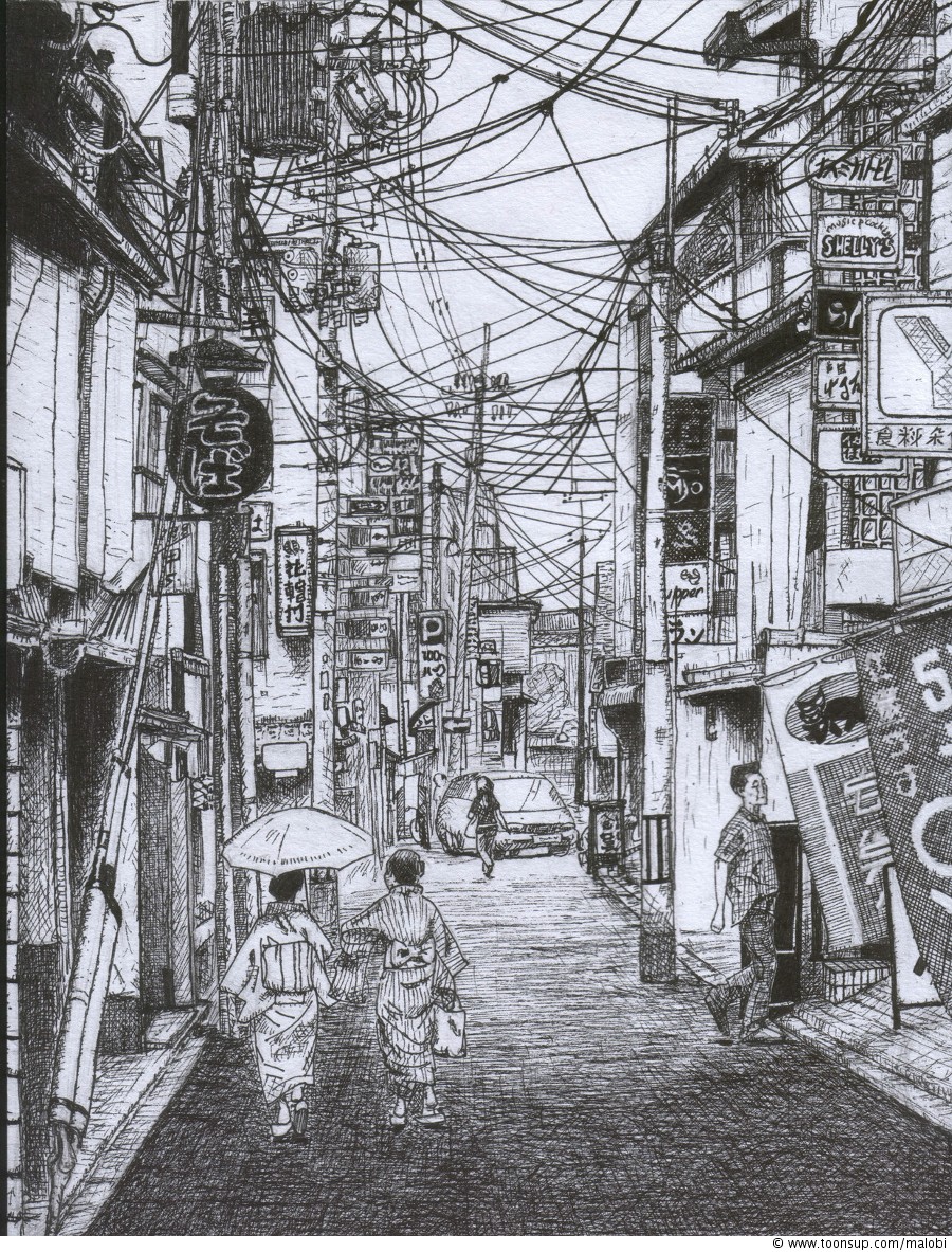 Kyoto Drawing at PaintingValley.com | Explore collection of Kyoto Drawing