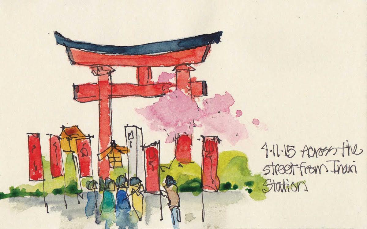 1199x751 making memories in kyoto sketches of japan - Kyoto Drawing