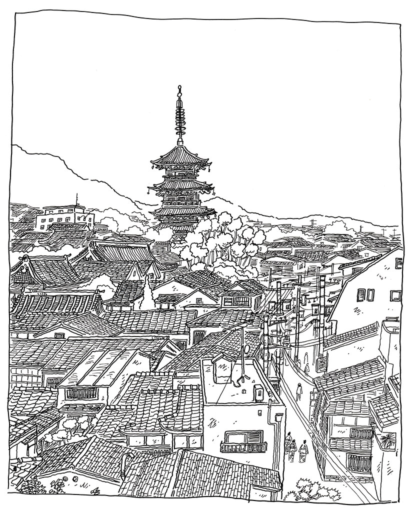 824x1024 the world's best photos of kyoto and sketch - Kyoto Drawing