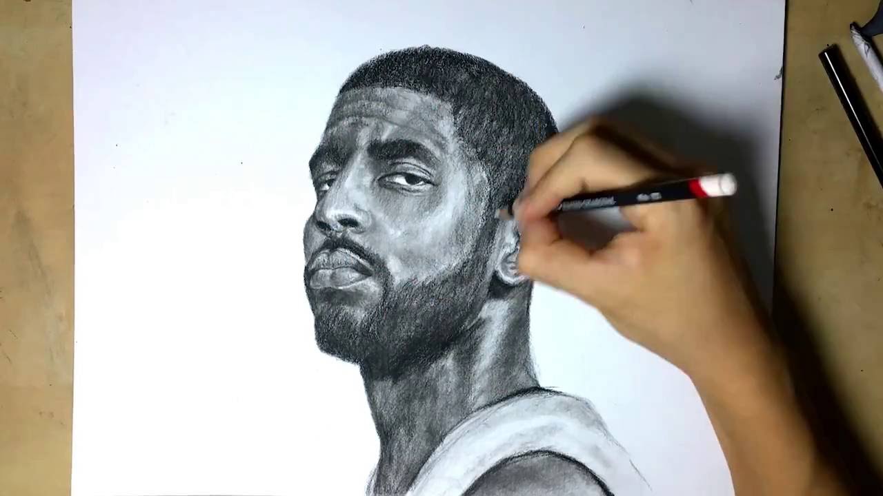 1280x720 Kyrie Irving Time Lapse Drawing - Kyrie Irving Drawing