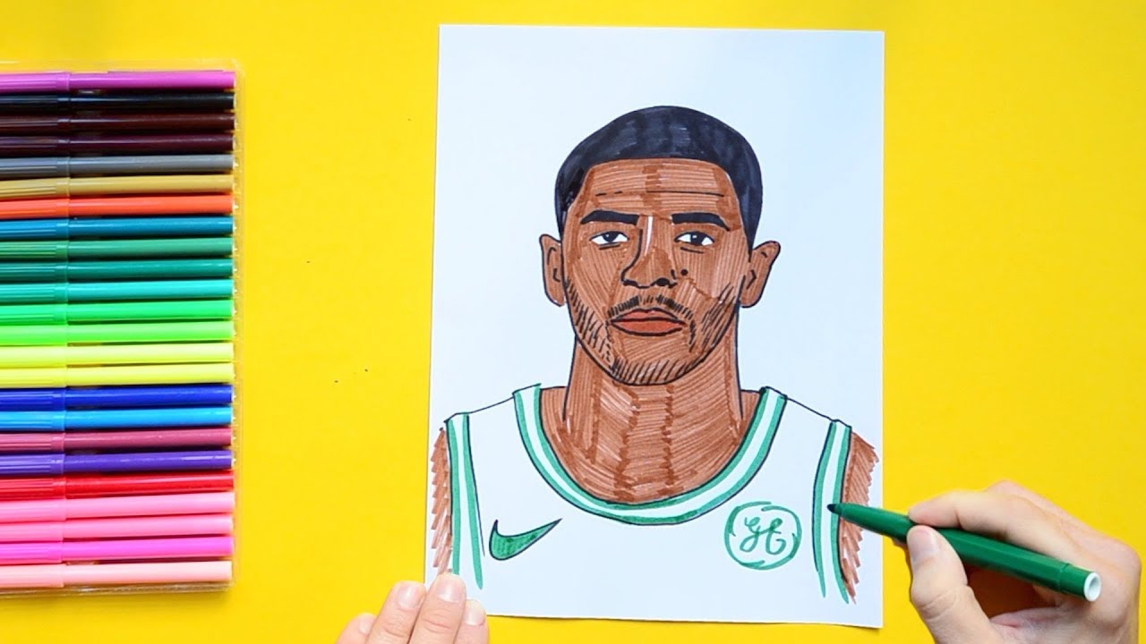 1280x720 How To Draw Kyrie Irving - Kyrie Irving Drawing Pencil