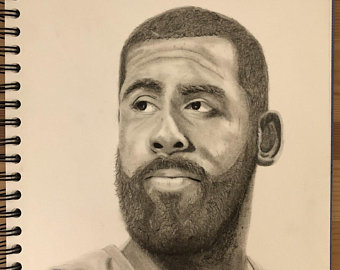 340x270 Kyrie Irving Art Etsy - Kyrie Irving Drawing Pencil
