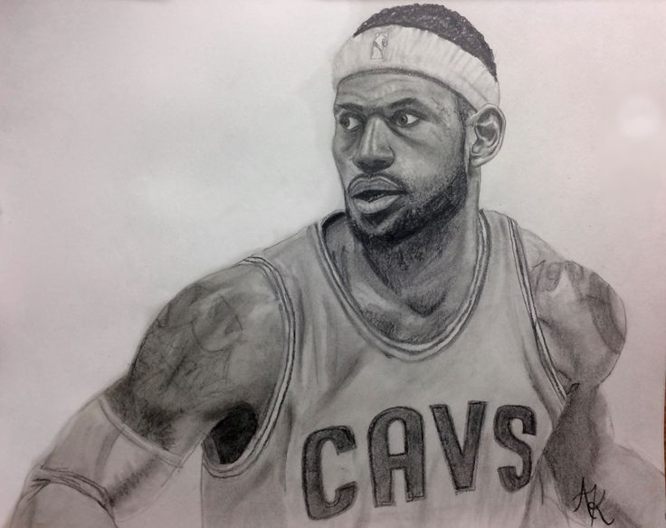 736x583 Lebron James Pencil Drawing, Lebrun James Portrait John Pencil - Kyrie Irving Drawing Pencil