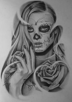 236x334 My La Catrina Tattoo Project - La Catrina Drawing