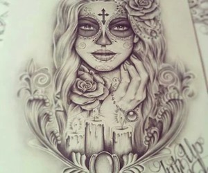 300x250 Images About Catrina On We Heart It See More About Catrina - La Catrina Drawing