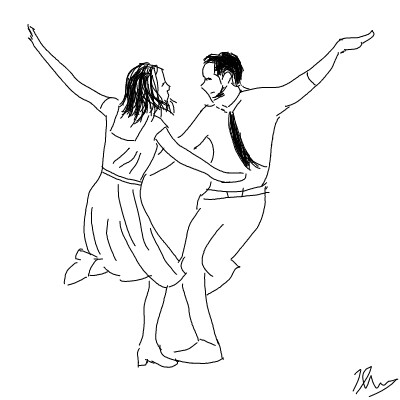 400x400 la la land a virtue - La La Land Drawing