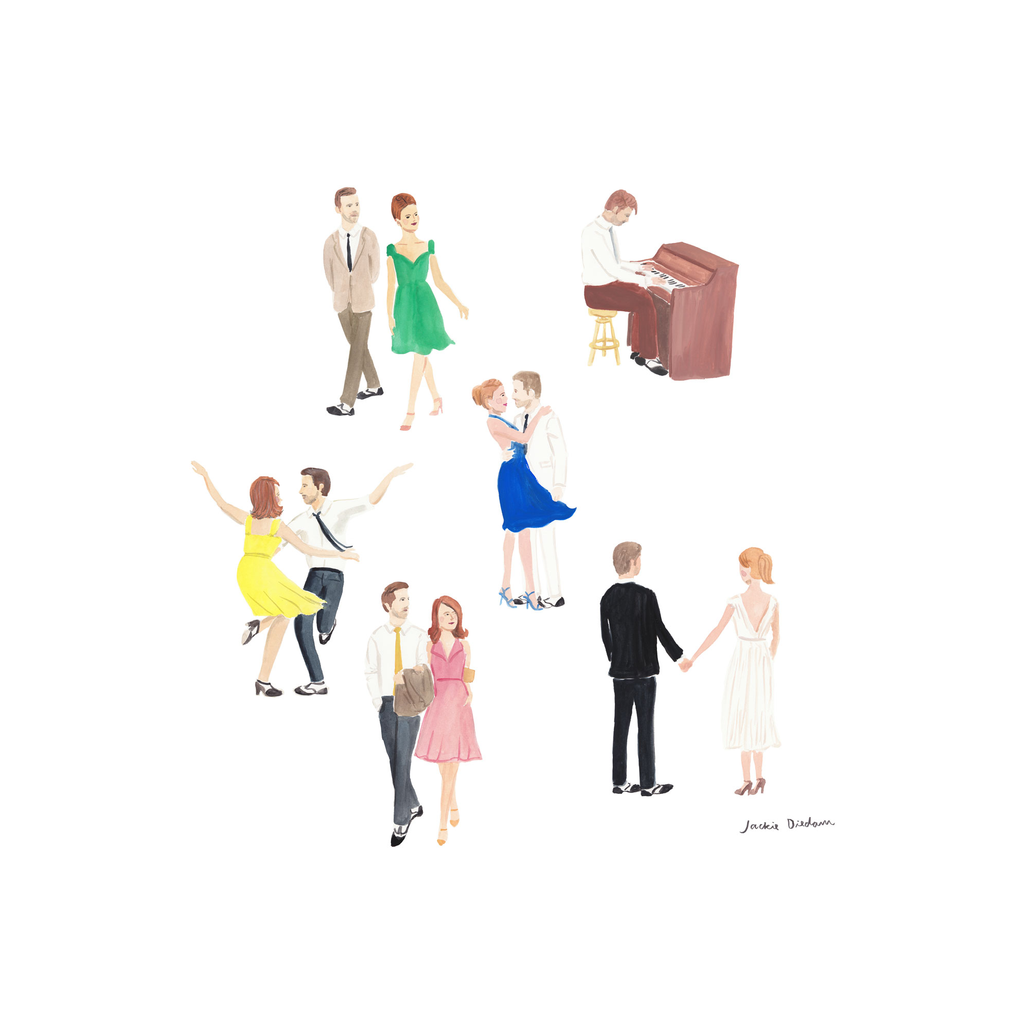 2000x2000 la la land - La La Land Drawing
