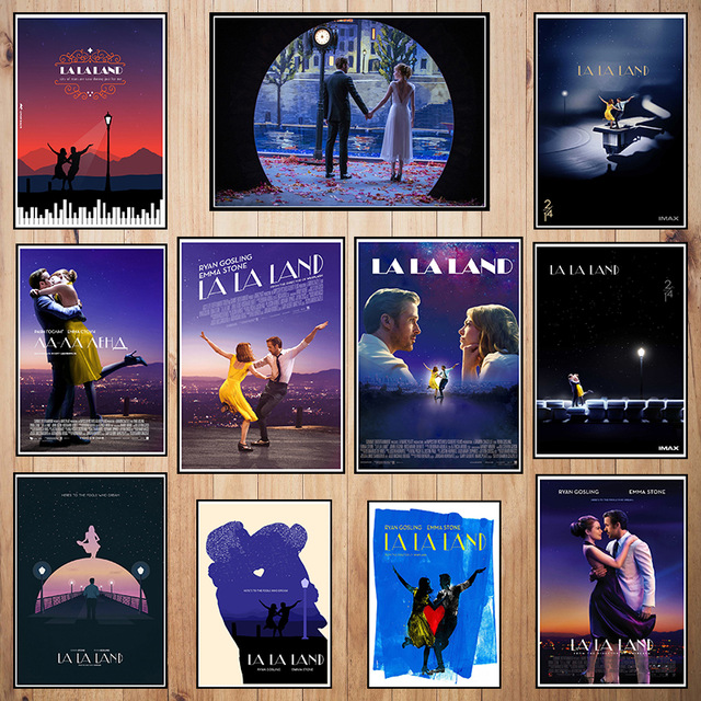 640x640 la la land classic movie coated paper poster bar cafe high quality - La La Land Drawing