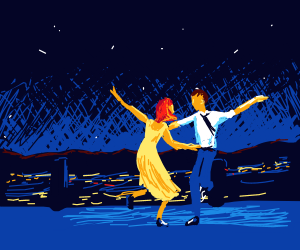300x250 la la land drawing - La La Land Drawing