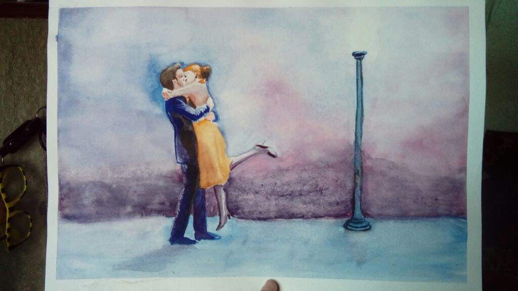 1024x576 la la land themed drawing lessons part watercolor kiss art amino - La La Land Drawing