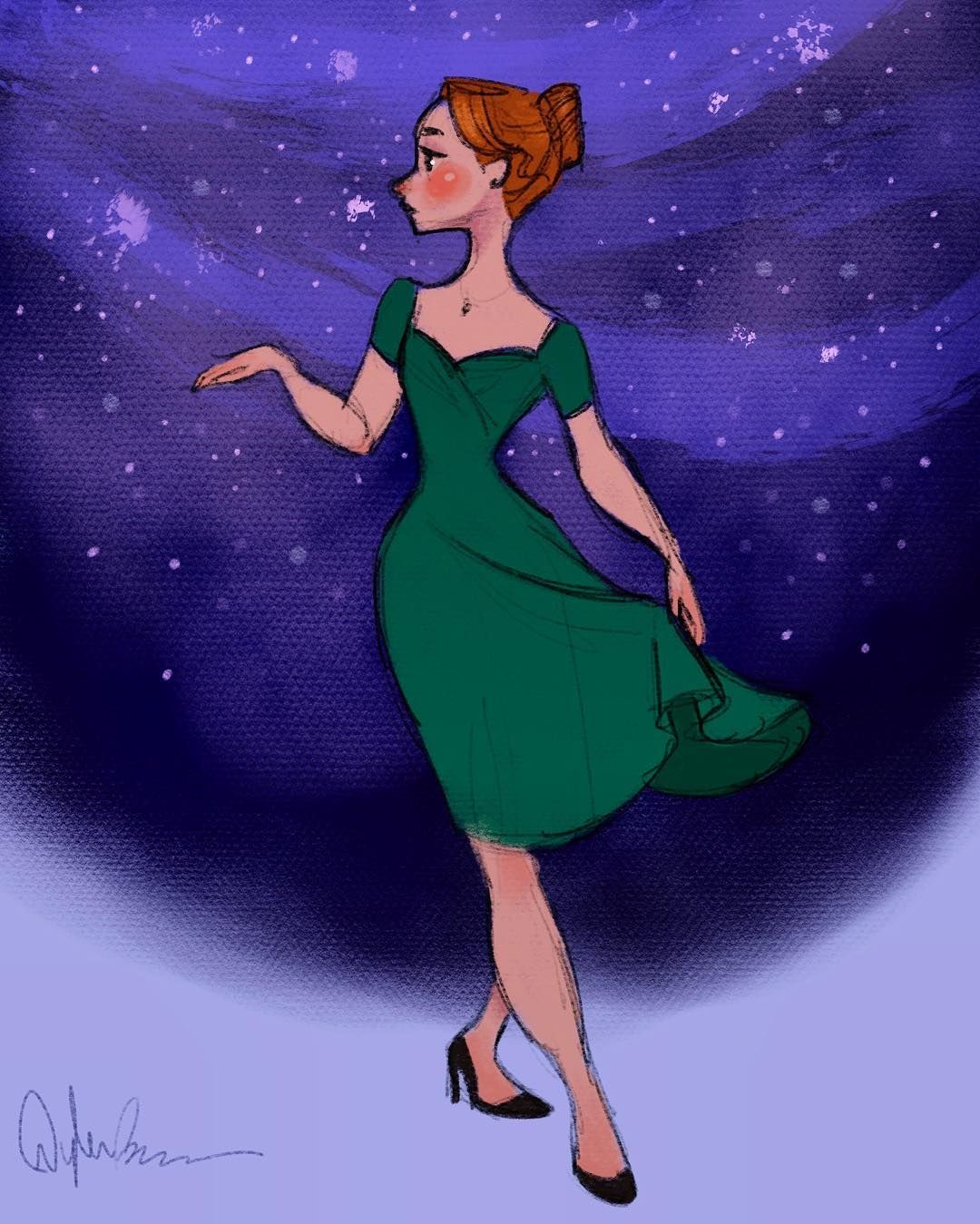 1080x1349 A Lil - La La Land Drawing
