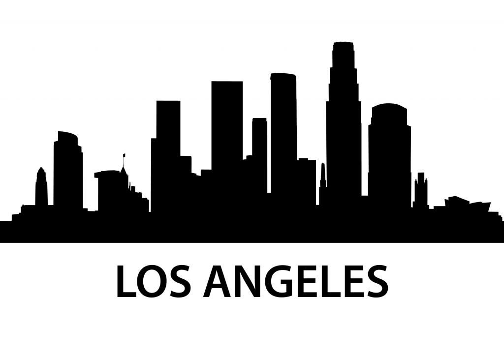 1024x724 La Drawing Skyline Los Angeles For Free Download - La Skyline Drawing
