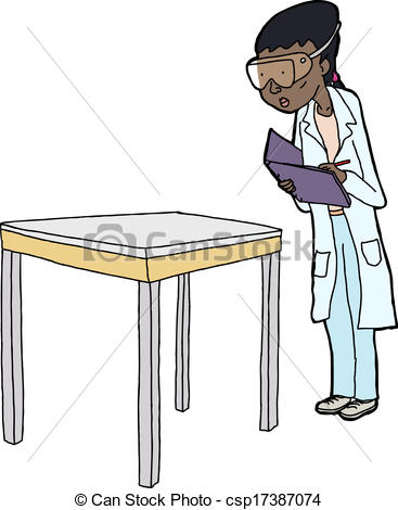 367x470 Female Scientist Taking Notes Pretty Woman In Lab Coat And Safety - Lab Coat Drawing