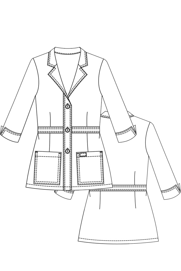 Lab Coat Drawing at PaintingValley.com | Explore collection of Lab Coat ...