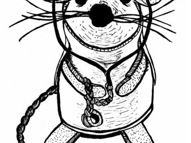 640x480 Drawn Mouse Lab Mouse - Lab Mouse Drawing