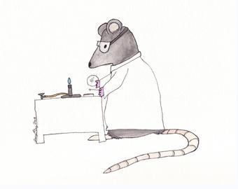 340x270 Lab Rat Etsy - Lab Mouse Drawing