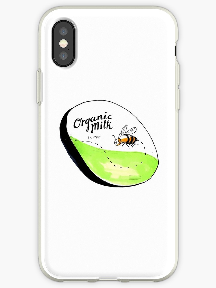 750x1000 bee organic milk label drawing iphone cases covers - Label Drawing