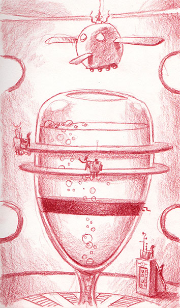 354x605 Mike Cressy Art New Drawings From The Labor Day Weekend Coming - Labor Day Drawings