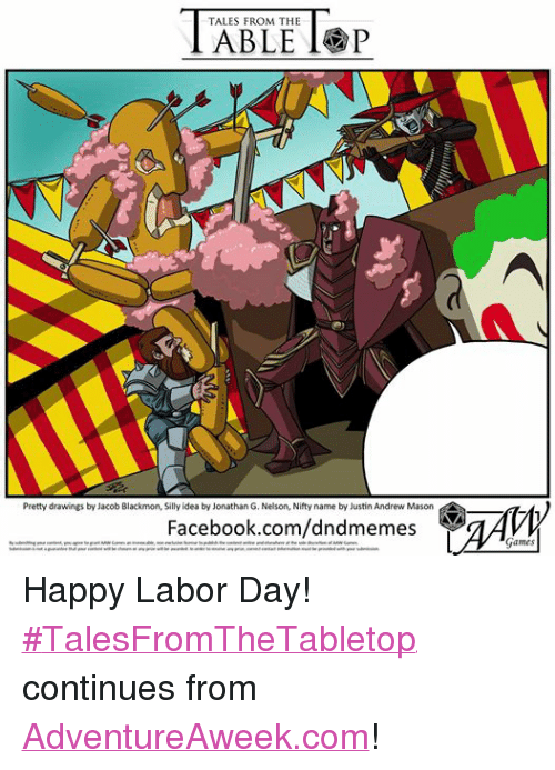 500x693 Tales From The Tabletop Pretty Drawings - Labor Day Drawings