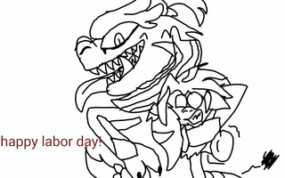 320x200 Laborday Drawings On Paigeeworld Pictures Of Laborday - Labor Day Drawings