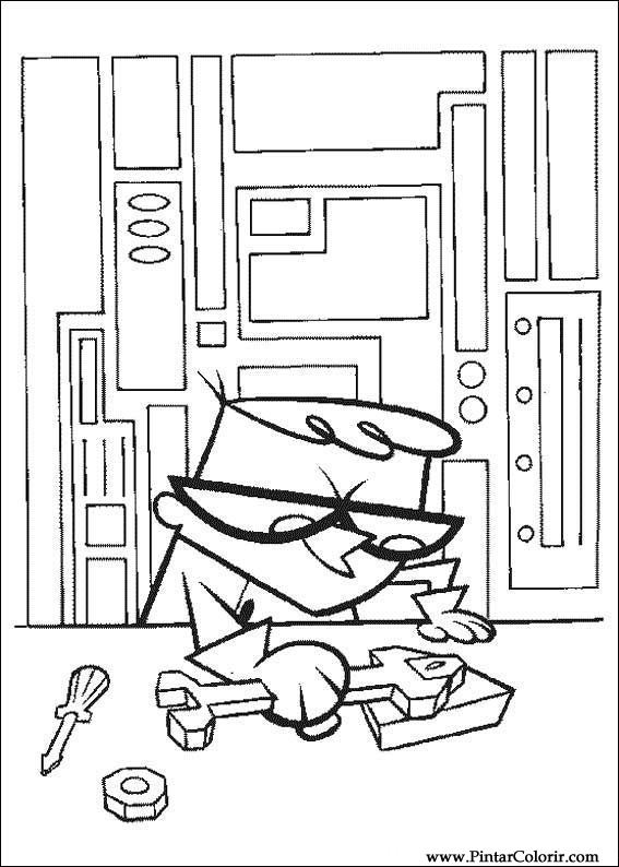 567x794 drawings to paint colour lab dexter - Laboratory Drawing