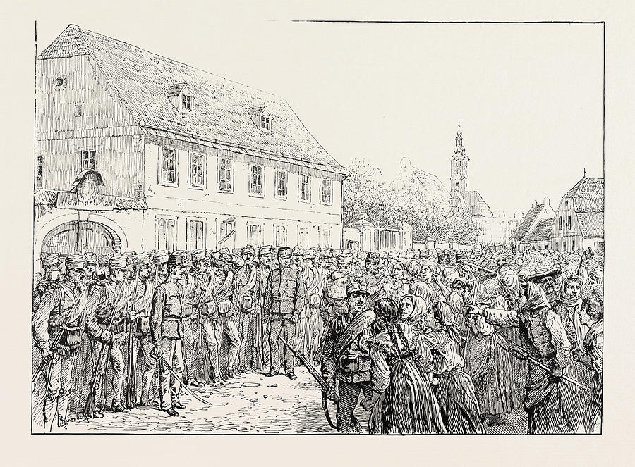 900x663 labour riots in hungary outside the townhall at bkscsaba - Labour Drawing