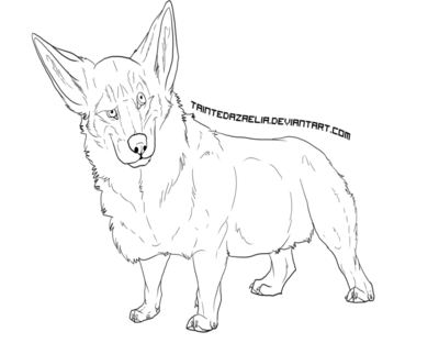 400x322 Labrador Retriever Clipart Line Drawing - Labrador Line Drawing