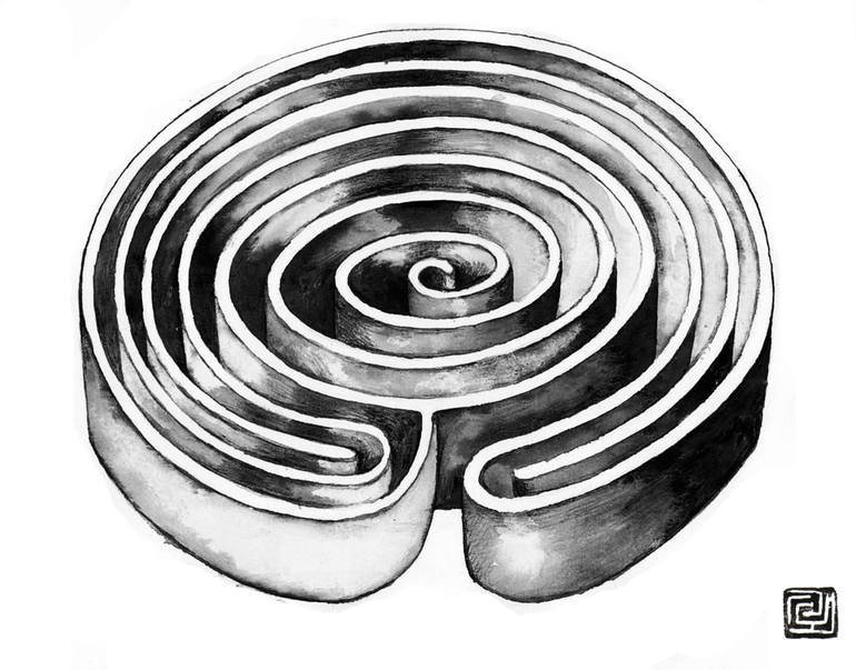 770x603 Labyrinth Drawing - Labyrinth Drawing
