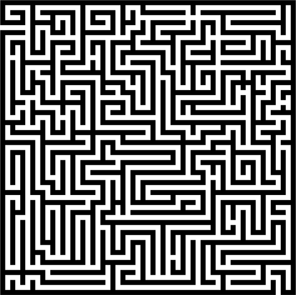600x599 Labyrinth Free Vector In Open Office Drawing - Labyrinth Drawing