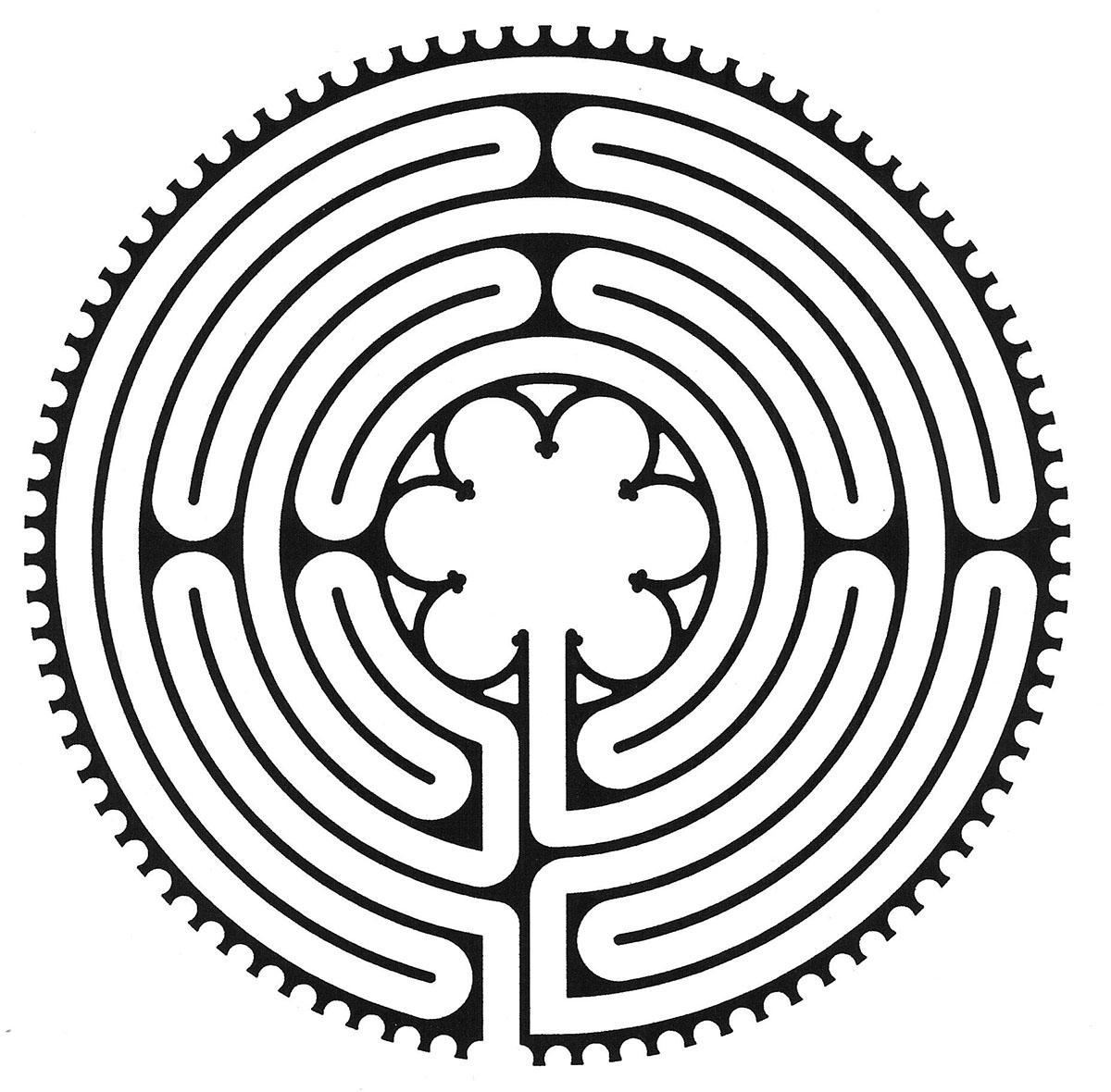 1200x1180 Meditations On A Medieval Labyrinth Leaf And Leisure - Labyrinth Drawing