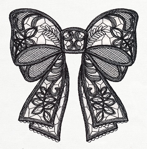 477x486 cute lace drawings - Lace Bow Drawing