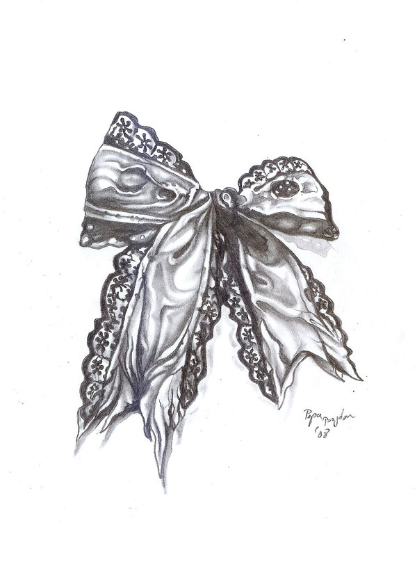 600x824 images of lace bow drawing - Lace Bow Drawing