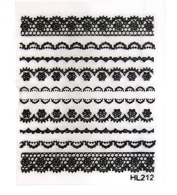 583x640 free shipping lace finger nail art applique colored drawing - Lace Drawing
