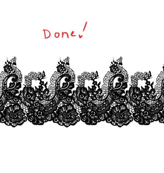 536x568 Lace Tutorial Tumblr - Lace Pattern Drawing